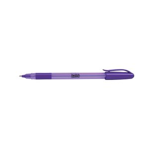 Swash Triangular Ballpoint Pens Rubber-Grip Purple (Pack of 40) + 3 Free Green BBT40PUR