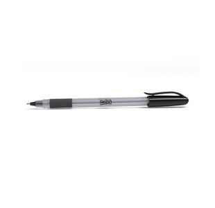 Swash Triangular Ballpoint Pens Rubber-Grip Black (Pack of 40) + 3 Free Purple BBT40BK