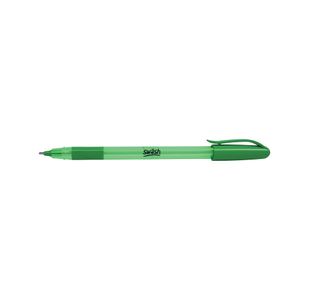 Swash Triangular Ballpoint Pens with Rubber Grip 40 Green + 3 Purple (Pack of 43) BBT40GN