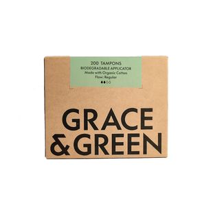 Grace and Green Bulk Organic Cotton Applicator Tampons Regular (Pack of 200) GGOTARBULK16