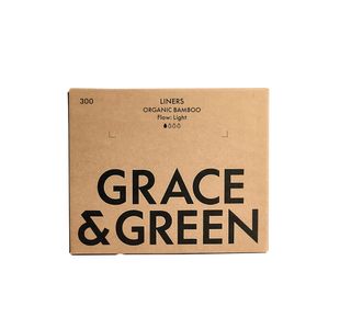 Grace and Green Bulk Organic Bamboo Liners Pack of 300 GGBAMLINBULK15