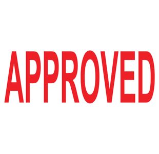 COLOP Green Line Word Stamp APPROVED Red C144837APP