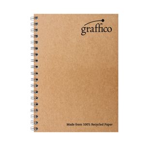 Graffico by 5 Star Recycled Wirebound Notebook 160p A4 (Pack of 10) EN07340