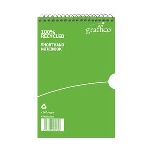 Graffico by 5 Star Recycled Shorthand Notebook 160p 203x127mm EN08034