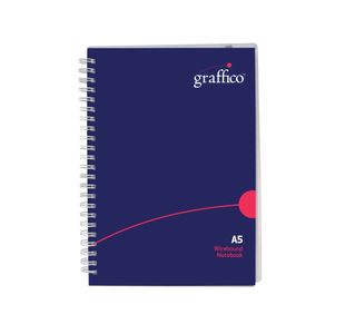 Graffico by 5 Star Hard Cover Wirebound Notebook 160pg A5 EN08814