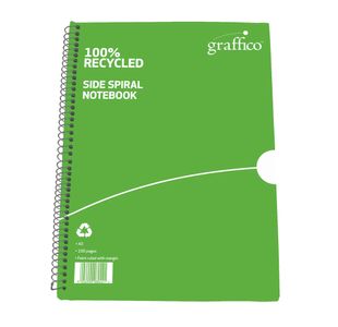 Graffico by 5 Star Recycled Wirebound Notebook 100p A5 (Pack of 10) EN10994