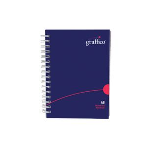 Graffico by 5 Star Hard Cover Wirebound Notebook 160 Pages A6 EN13135