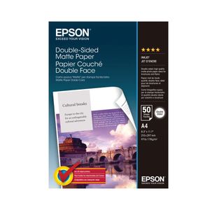 Epson Double-Sided Matte A4 Photo Paper Heavyweight (Pack of 50) C13S041569