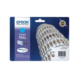 Epson 79XL Tower of Pisa DURABrite Ultra Ink Cartridge High Yield Cyan C13T79024010