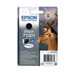 Epson T1301 Stag DURABrite Ultra Ink Cartridge Black C13T13014012
