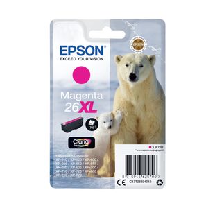 Epson 26XL Polar Bear Ink Cartridge High Yield Magenta C13T26334012