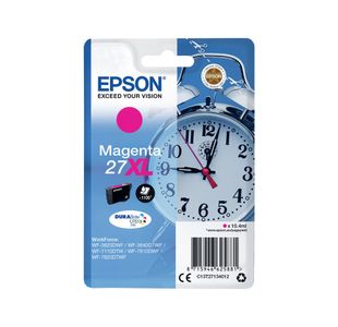 Epson 27XL Alarm Clock DURABrite Ultra Ink Cartridge High Yield Magenta C13T27134012