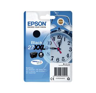 Epson 27XXL Alarm Clock DURABrite Ultra Ink Cartridge Extra High Yield Black C13T27914012