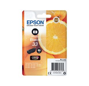 Epson 33 Oranges Ink Cartridge Photo Black C13T33414012