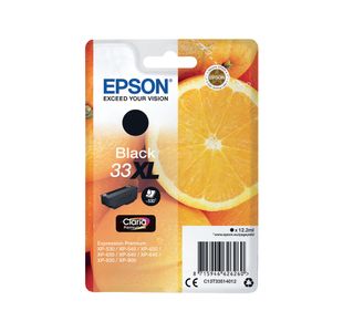Epson 33XL Oranges Ink Cartridge High Yield Black C13T33514012