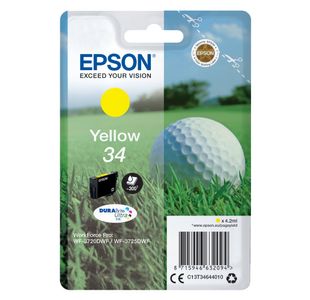 Epson 34 Golf Ball DURABrite Ultra Ink Cartridge Yellow C13T34644010
