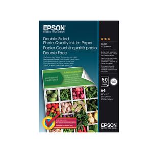 Epson Double-Sided Photo Quality Inkjet Paper A4 140gsm (Pack of 50) C13S400059