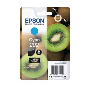 Epson 202 Kiwi Claria Premium Ink Cartridge Cyan C13T02F24010