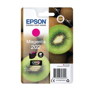 Epson 202 Kiwi Claria Premium Ink Cartridge Magenta C13T02F34010