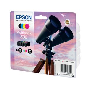 Epson 502 Binoculars Ink Cartridge CMYK Multipack C13T02V64010