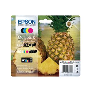 Epson 604XL/604 Pineapple Ink Cartridge High Yield CMYK Multipack C13T10H94010