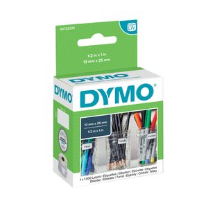 Dymo 11353 LabelWriter Labels 13mmx25mm White (Pack of 1000) S0722530