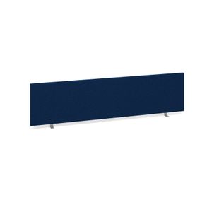 Straight desktop fabric screen 1600mm x 400mm - blue