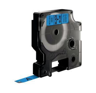 Dymo 40916 D1 LabelMaker Tape 9mm x 7m Black on Blue S0720710