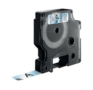 Dymo 45010 D1 LabelMaker Tape 12mm x 7m Black on Clear S0720500
