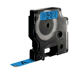 Dymo 45016 D1 LabelMaker Tape 12mm x 7m Black on Blue S0720560