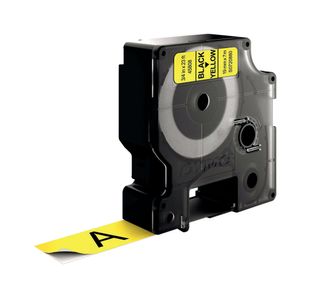 Dymo 45808 D1 LabelMaker Tape 19mm x 7m Black on Yellow S0720880