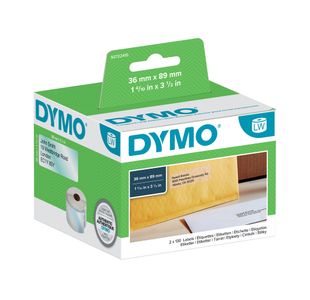 Dymo LabelWriter Large Address Labels 89mm x 36mm Clear (Pack of 260) S0722410