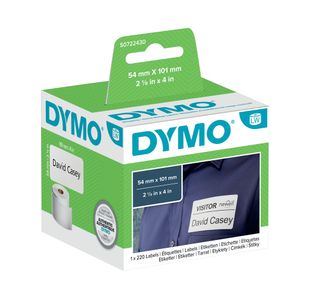 Dymo 99014 LabelWriter Labels 54mm x 101mm Black on White (Pack of 220) S0722430