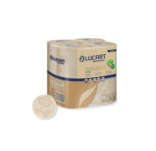 Lucart EcoNatural Conventional Toilet Rolls x8 Rolls Per Pack (Pack of 8) 8118361D