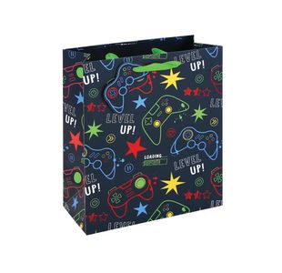 Gamer Gift Bag Medium Blue Pack of 6 36908-3C