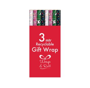 Kids Giftwrap Wrapping Paper 3m Assorted Pack of 49 37088-GWC