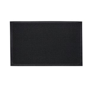 Doortex Meshmat Flat Edging Full Anti-slip PVC Backing 500x800mm Metallic Grey UREMFLYV0002