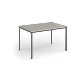 Flexi 25 rectangular table with graphite frame 1200mm x 800mm - Light Grey