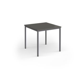 Flexi 25 square table with graphite frame 800mm x 800mm - Onyx Grey