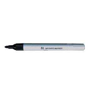 5 Star Strategy SL Dry Wipe Markers Bullet Tip Black (Pack of 10)
