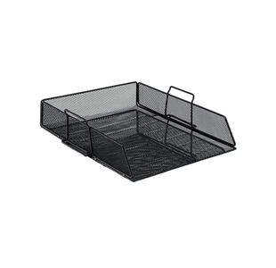 5 Star Wire Mesh Letter Tray Black 287878