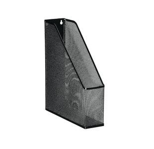 5 Star Mesh Magazine Rack Scratch Resistant with Non-Marking Rubber Pads A4+ Black 287934