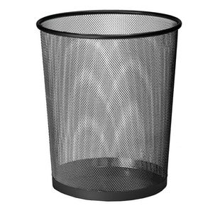 5 Star Lightweight Mesh Waste Bin Sturdy Scratch Resistant 20 Litre 305x345mm Black 288013