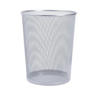 5 Star Lightweight Mesh Waste Bin Sturdy Scratch Resistant 20 Litre 305x345mm Silver 288021