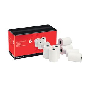 5 Star Adding Machine Paper Rolls 1-Ply 55gsm TMP 57x57mm (Pack of 20) 295640