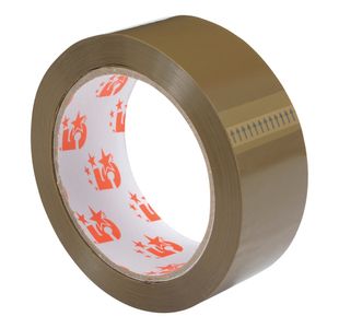 5 Star Office Packaging Tape Polypropylene 38mmx66m Buff (Pack of 6)
