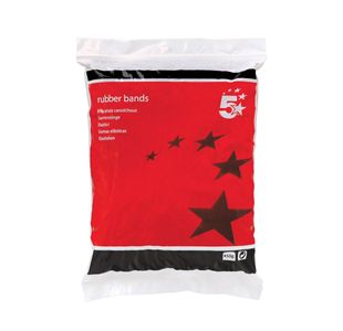 5 Star Rubber Bands No34 102x3mm Approx 600 Bands Bag 454g 296425