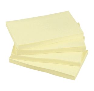 5 Star Re-Move Notes Repositionable 76x127mm Yellow (Pack of 12) 296646