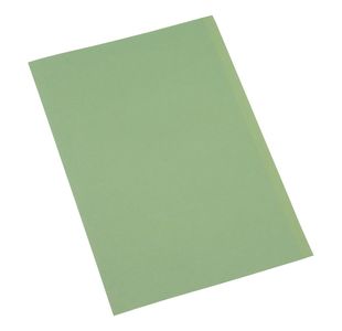 5 Star Recycled Square Cut Folder Foolscap 250gsm Green (Pack of 100) 297412
