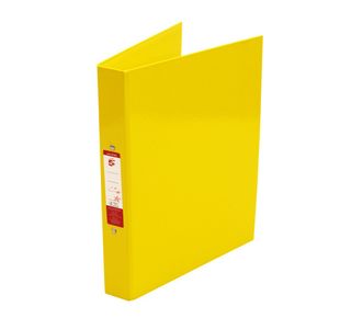 5 Star 2O-Ring Binders A4 Yellow (Pack of 10) 297552